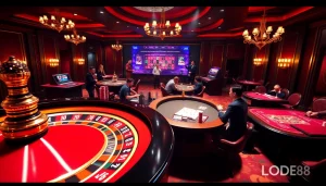 Experience high stakes betting at https://lode88.auction/ with vibrant online casino elements.