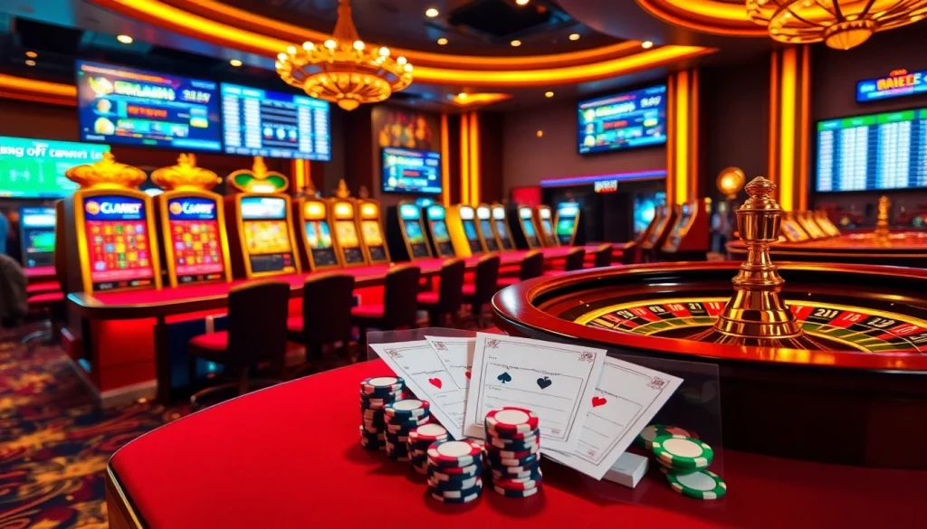 Experience high-stakes gaming at loto188.gb.net with vibrant slot machines and poker action.