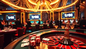 Experience the thrill of gambling with tr88 in a luxurious casino setting filled with excitement.